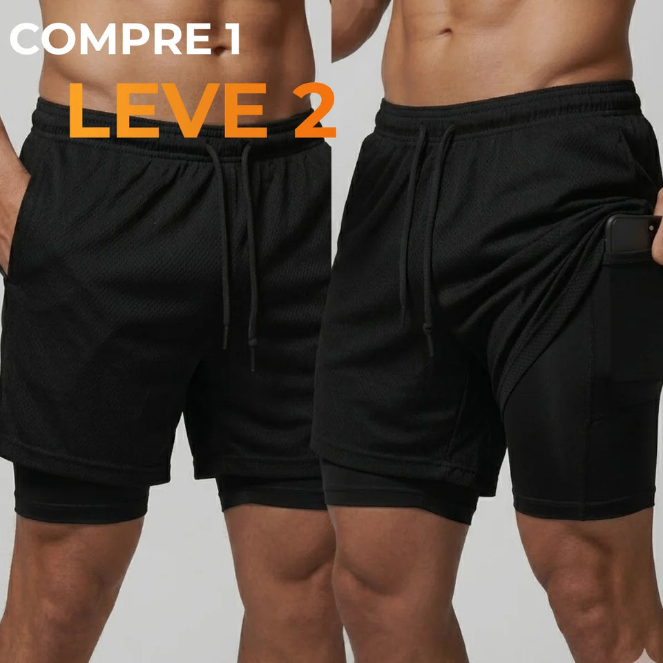 (COMPRE 1 LEVE 2) Shorts Dry-Fit™ de Compressão Urbanix