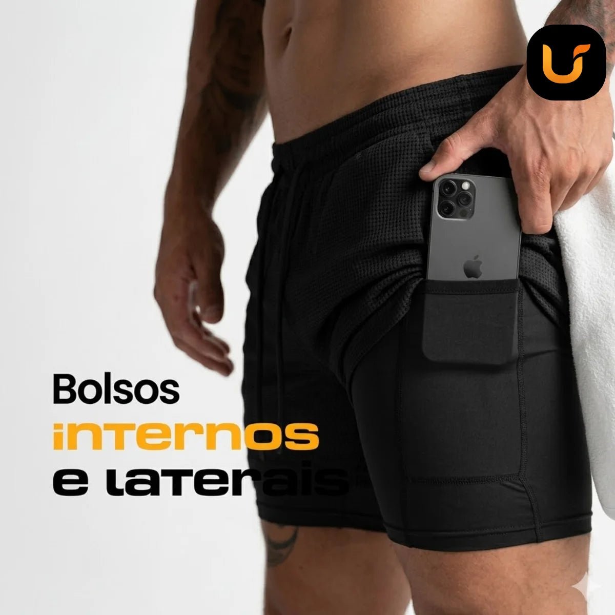 (COMPRE 1 LEVE 2) Shorts Dry-Fit™ de Compressão Urbanix